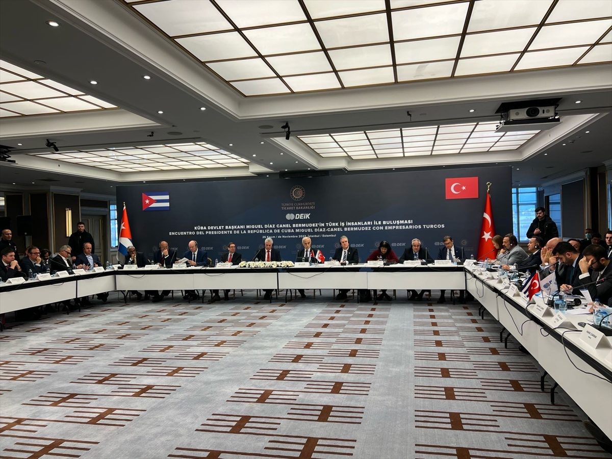 Küba Devlet Başkanı Bermudez, Türk iş dünyasıyla bir araya geldi: