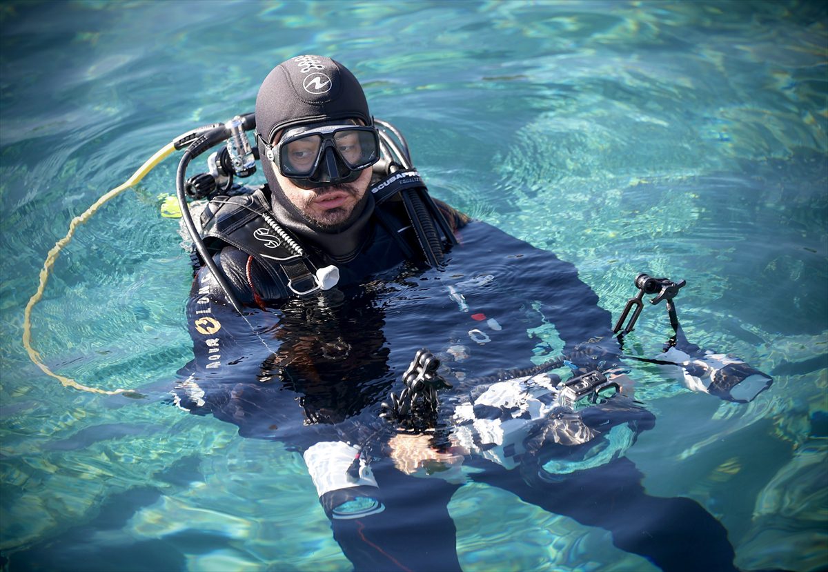 Anadolu Ajansının “Su Altı Dalış Eğitimi” Antalya'da yapılıyor