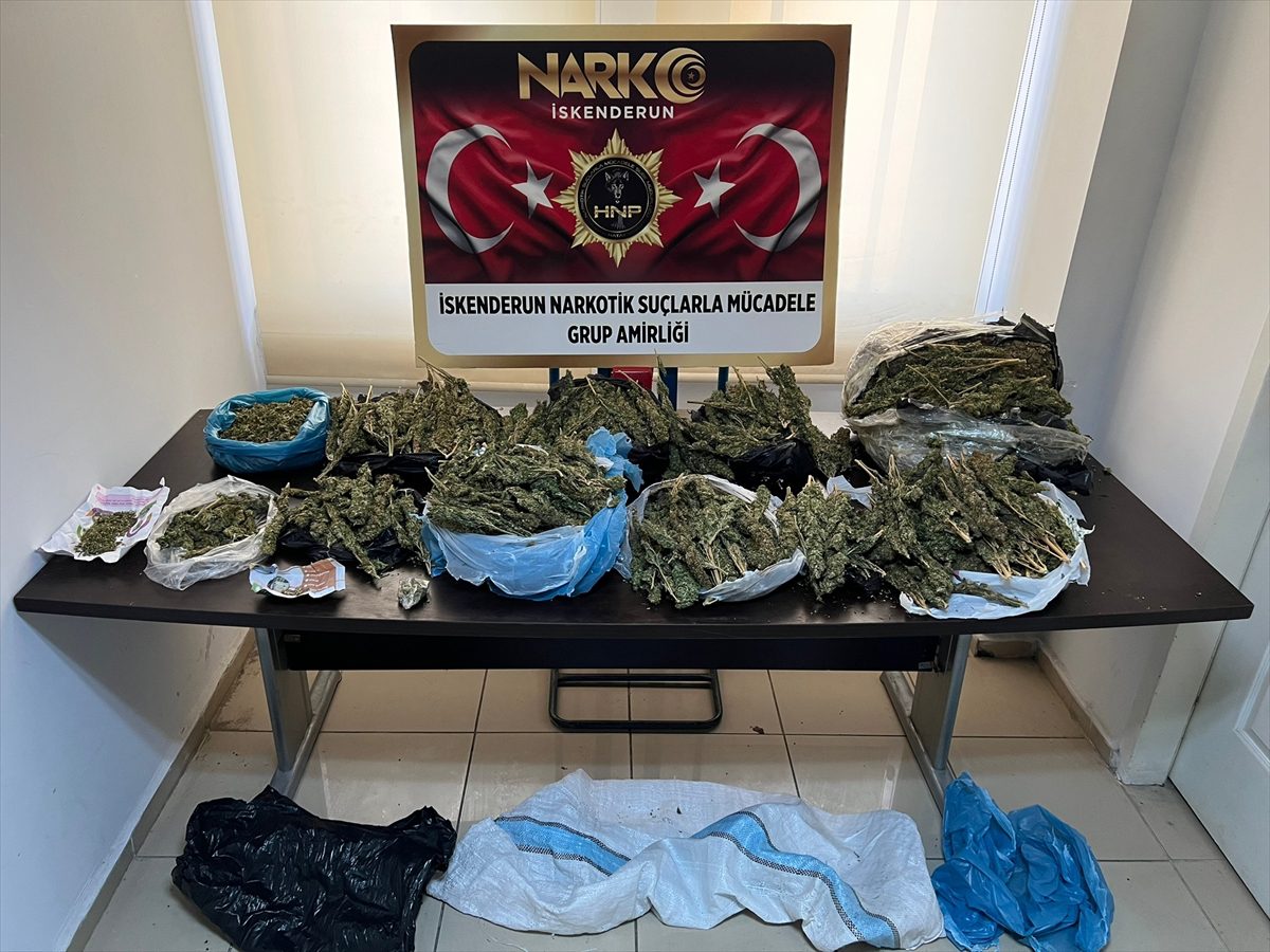 Hatay'da 17 kilo 274 gram esrar ele geçirildi