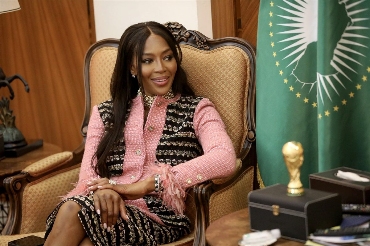 Senegal Cumhurbaşkanı Sall, model Naomi Campbell'ı kabul etti