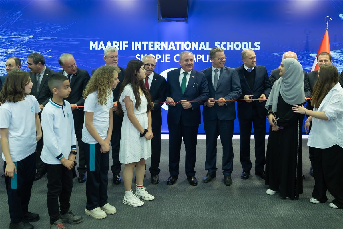 TBMM Başkanı Şentop, Maarif Okulları'nın Üsküp’teki kampüs açılışına katıldı:
