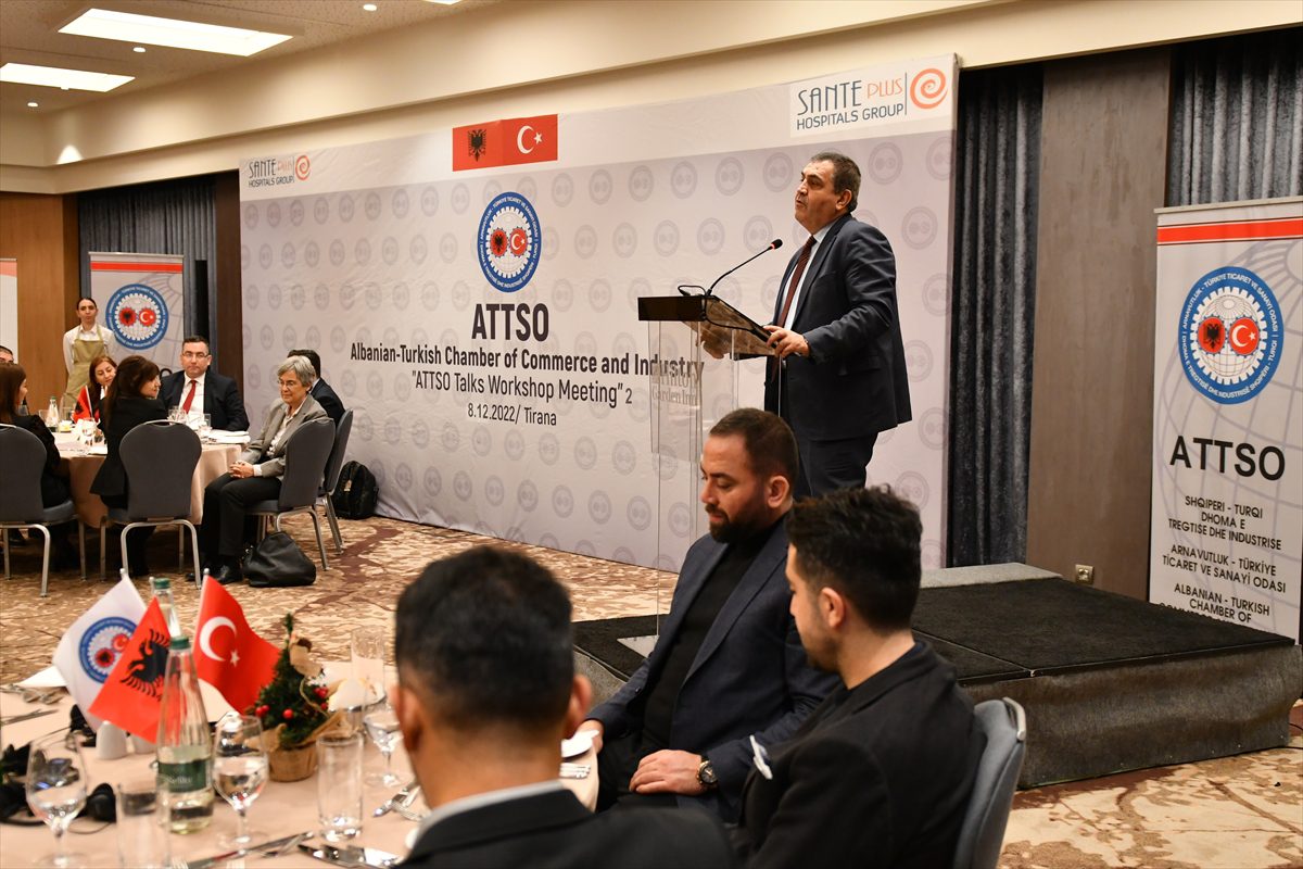 Tiran'da Arnavutluk-Türkiye Ticaret ve Sanayi Odası toplantısı yapıldı