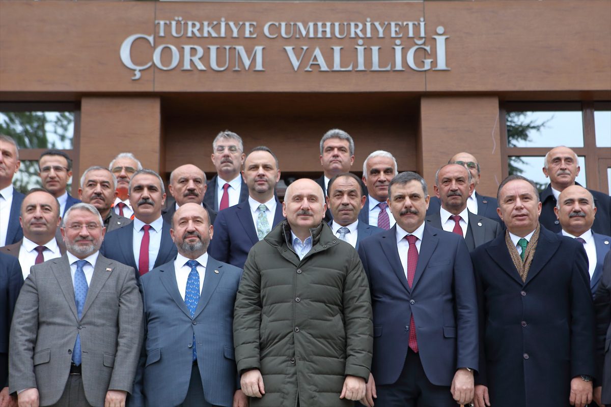 Ulaştırma ve Altyapı Bakanı Adil Karaismailoğlu, Çorum'da konuştu: