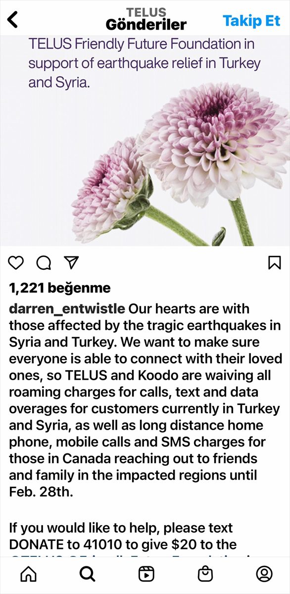 Kanada'dan, depremzedeler için 10 milyon dolar yardım kararı