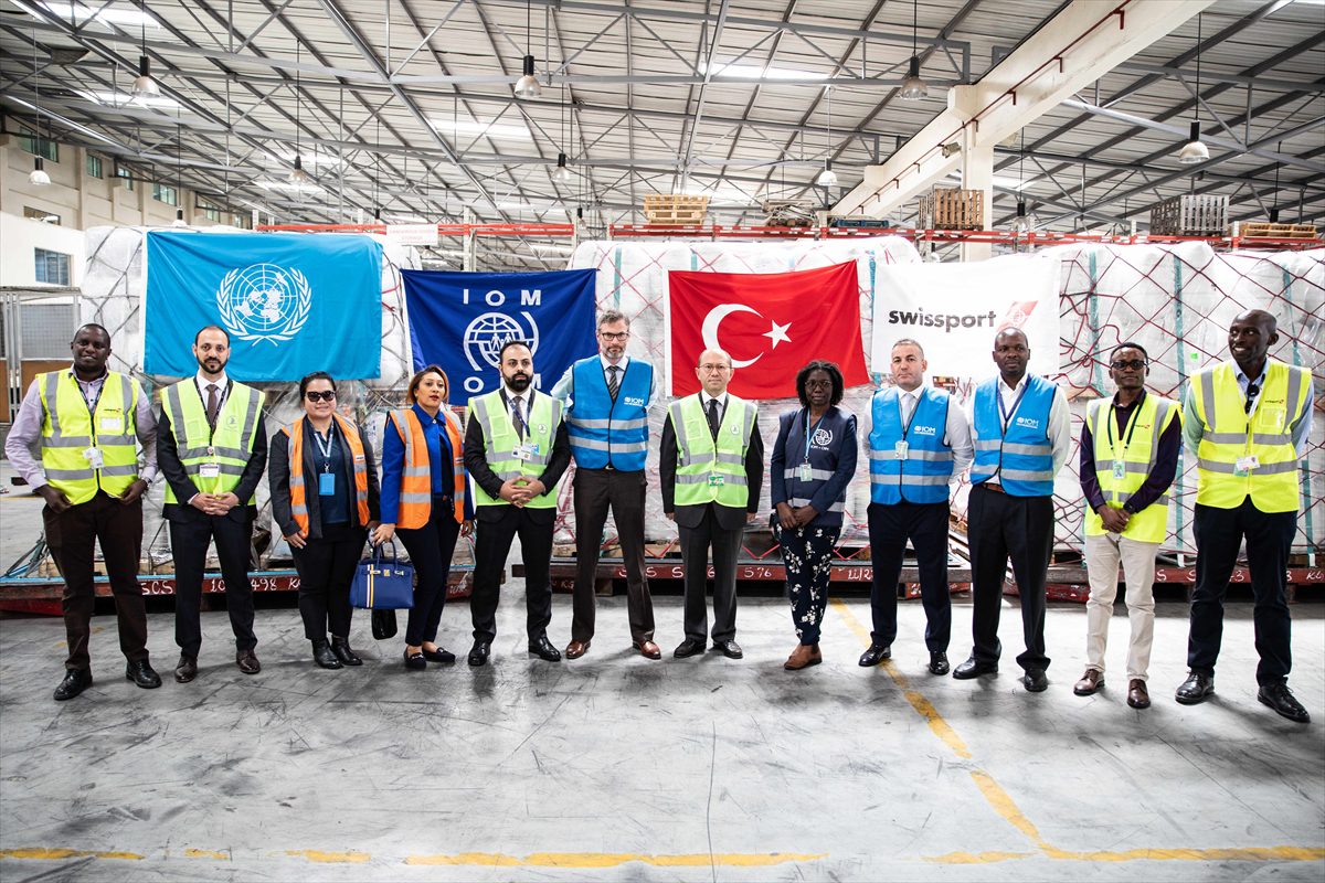 THY, Birleşmiş Milletler Göç Örgütü’nün deprem yardımlarını Türkiye’ye getirdi
