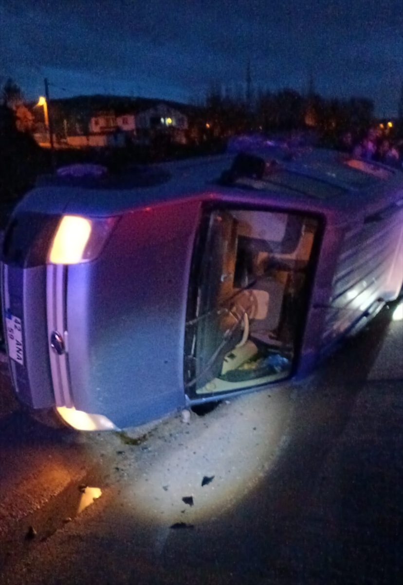 Konya'daki trafik kazasında 4 kişi yaralandı