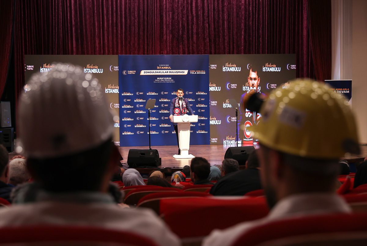 Bakan Murat Kurum İstanbul’da Zonguldaklılarla bir araya geldi: