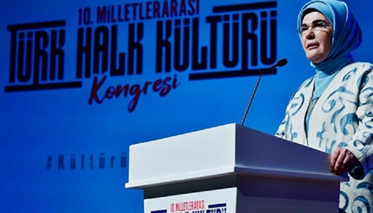 Emine Erdoğan, 10. Milletlerarası Türk Halk Kültürü Kongresi’ne katıldı