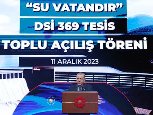 Cumhurbaşkanı Erdoğan, ’21 yılda sulama alanında da tarihî nitelikte adımlar attık!.’
