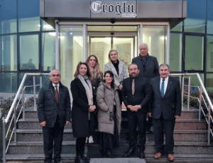 Türk-Alman Ticaret ve Sanayi Odası YK. Üyesi Salih Taşdirek ve heyeti iş insanı Yaşar Eroğlu’nu ziyaret etti