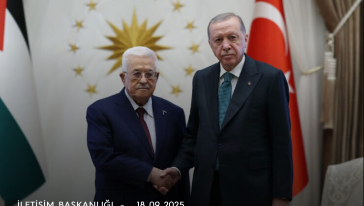 Cumhurbaşkanı Erdoğan, Filistin Devlet Başkanı Abbas ile görüştü