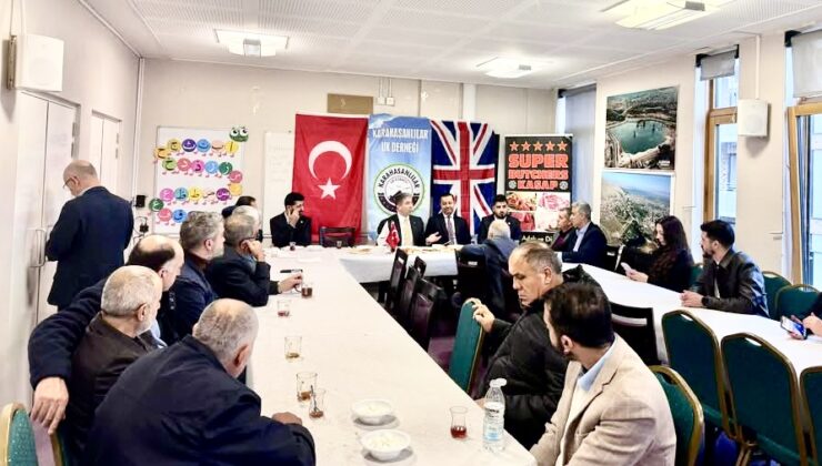 Zafer Sırakaya’dan Londra’da Karahasanlılar Derneği’ne Ziyaret