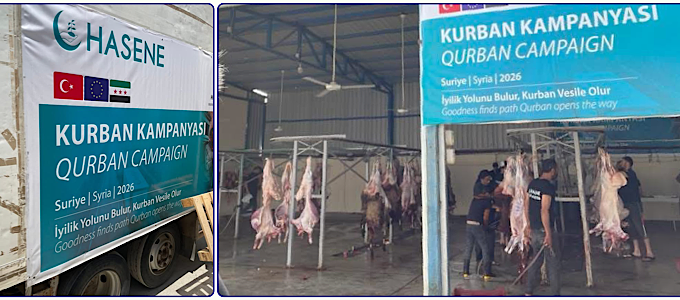 HASENE Kurban Ekibi Suriye’de Sıkıntısız Kurban Dağıttı