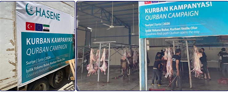 HASENE Kurban Ekibi Suriye’de Sıkıntısız Kurban Dağıttı