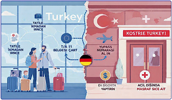 AOK Hessen’den Uyarı: T/A 11 Belgesi ve Ek Sağlık Sigortası Olmadan Tatile Çıkmayın