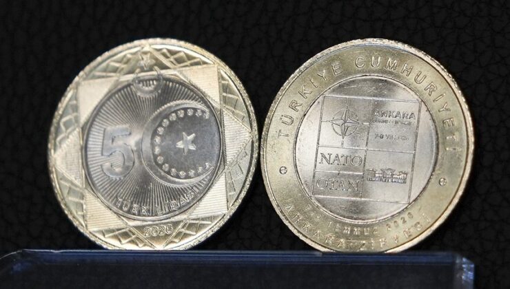 Ankara’daki NATO Zirvesi anısına tedavülde kullanılacak özel 5 lira basıldı