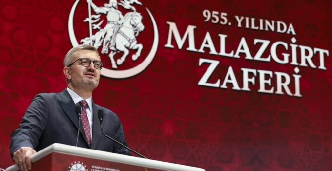 İletişim Başkanı Duran: 1071 yılında Malazgirt Ovası’nda kurulan birlik bugün bu milletin mayasını oluşturmakta