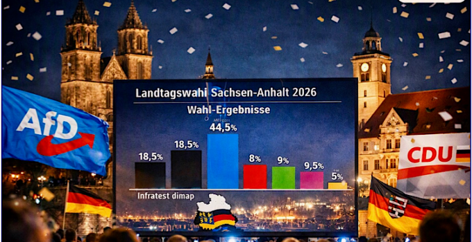 AfD Saksonya-Anhalt Seçimlerinde Rekor Sonuçla Birinci Parti Oldu, CDU Tarihi Çöküş Yaşadı