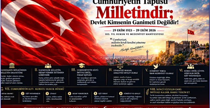 Cumhuriyetin Tapusu Milletindir; Devlet Kimsenin Ganimeti Değildir!