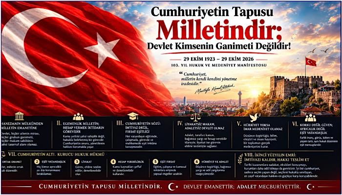 Cumhuriyetin Tapusu Milletindir; Devlet Kimsenin Ganimeti Değildir!
